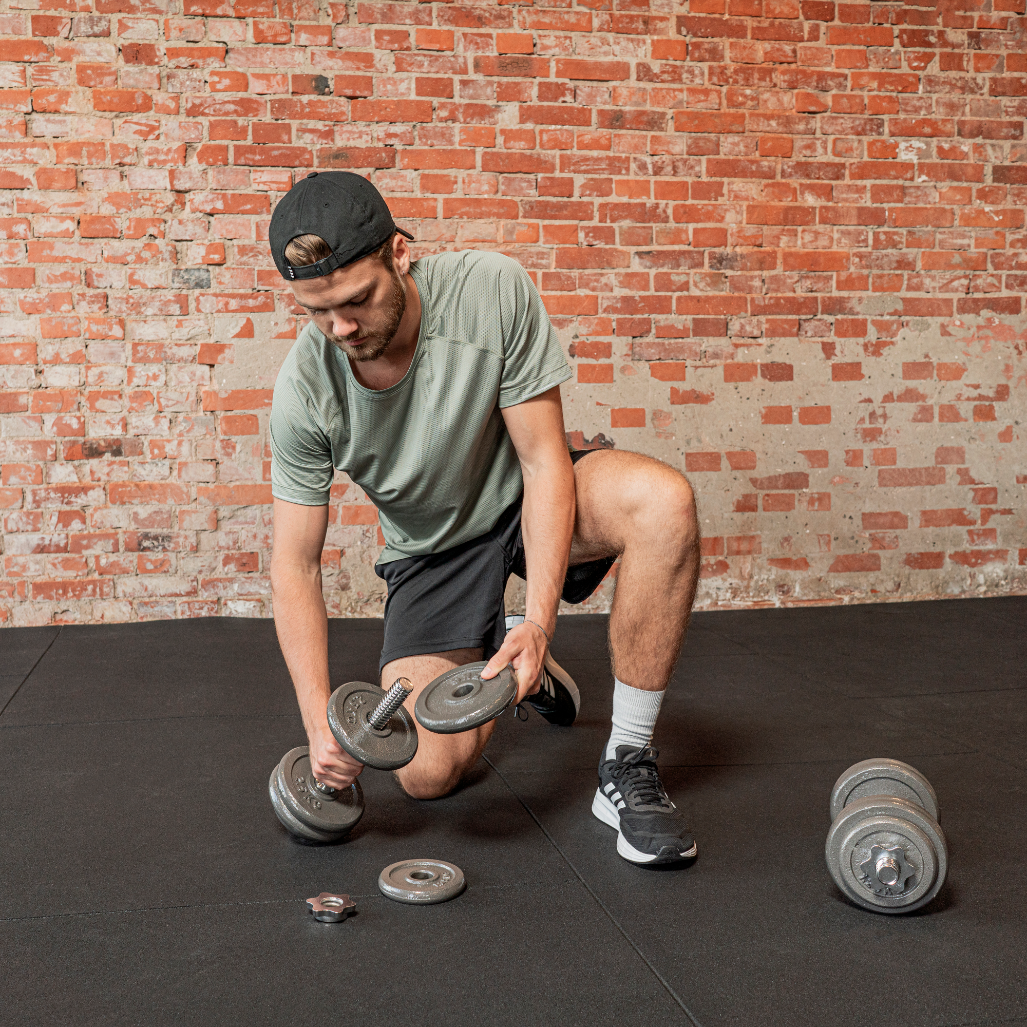 TITAN LIFE Dumbbell 15 kg Adjustable, Iron,