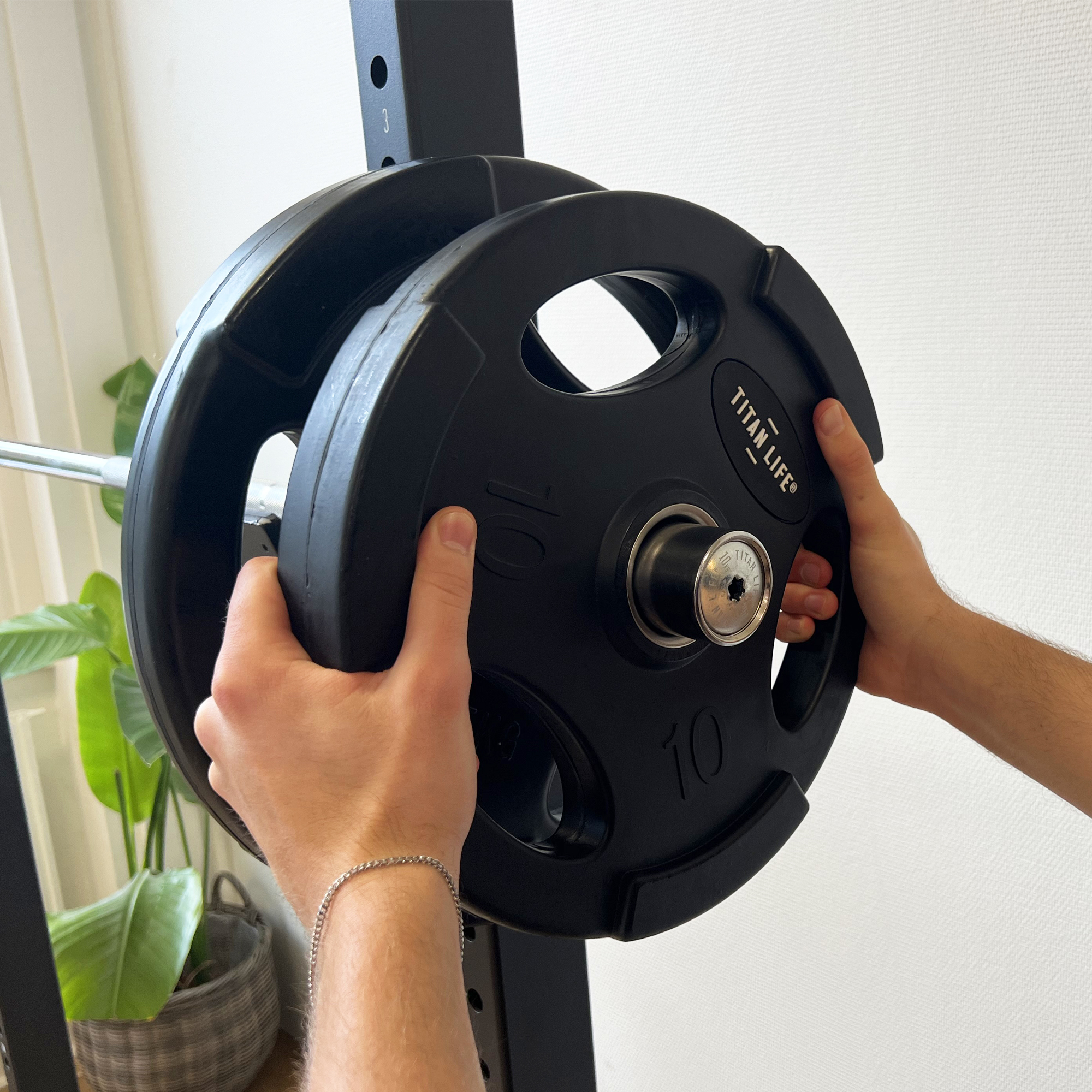 TITAN LIFE Weight Disc 15 kg, Rubber