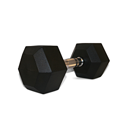 TITAN LIFE PRO Hex Dumbbell 25 kg rubber