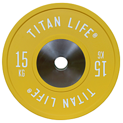 TITAN LIFE PRO Bumper Plates Elite 15 kg