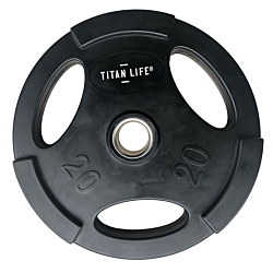 TITAN LIFE Weight Disc 20 kg, Rubber