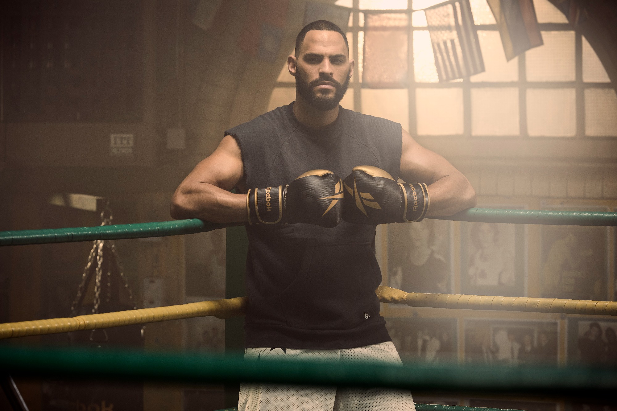 Reebok Retail Boxing Gloves 14OZ, Gold